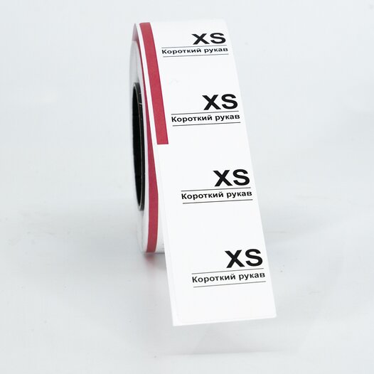 Ценники - Стикеры "Короткий рукав XS", 300шт, Мультилейбл