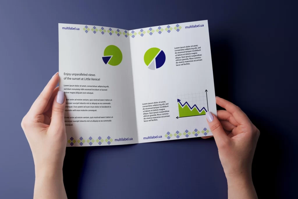 Буклет зі згином