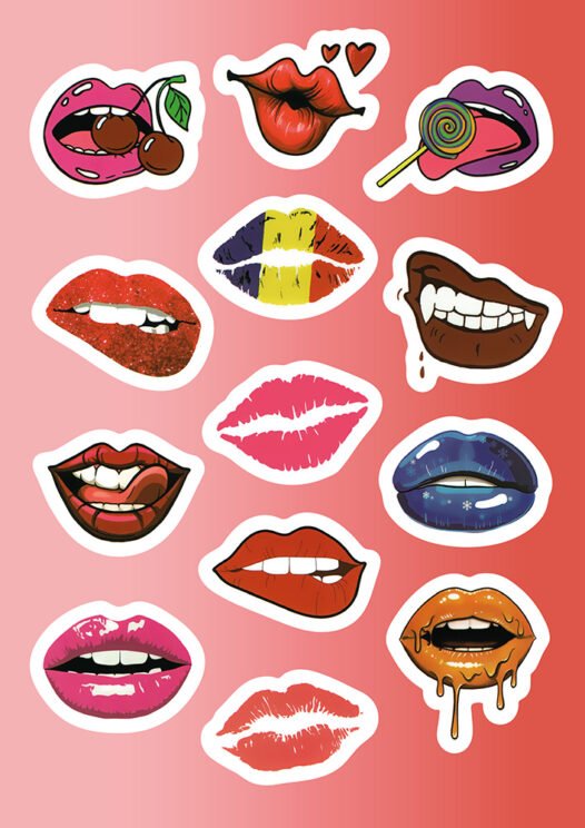 стікерпак sticker lips